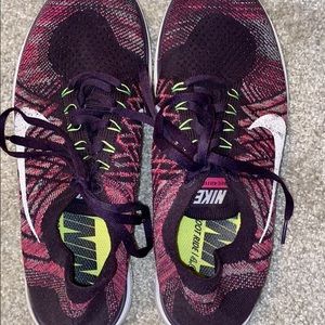 WORN ONCE nike flyknit 4.0 purple